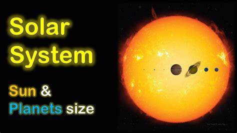 Solar System Sun And Planets Size Youtube