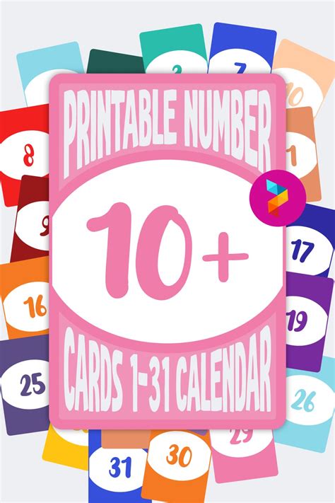 10 Best Printable Number Cards 1 31 Calendar Pdf For Free At Printablee