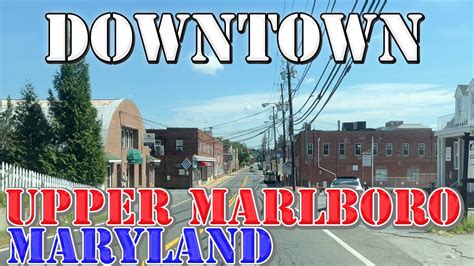 Upper Marlboro Maryland 4k Downtown Drive Youtube