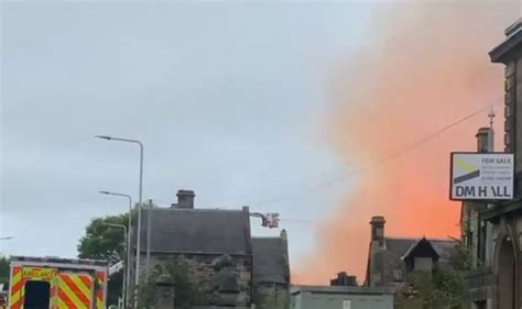 Huge Fire Breaks Out At Former Scotland School Building Firefighters