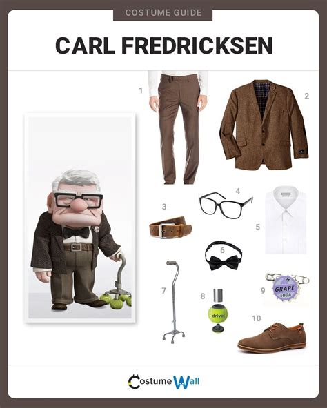 Dress Like Carl Fredricksen Costume Halloween And Cosplay Guides Disney Characters Costumes