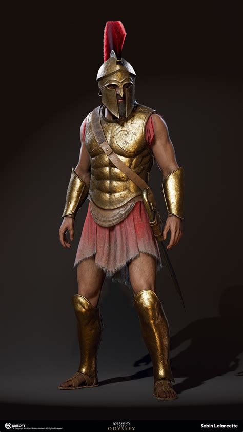 Artstation Spartan Heavy Soldier Sabin Lalancette Greek Warrior