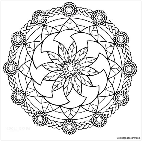 Cool Mandala Coloring Page Free Printable Coloring Pages