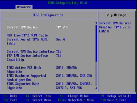 Windows 11 Enable Tpm Using Bios Config Utility Hp Enable Tpm Tpm