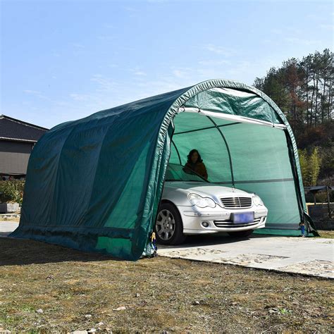 Large Spacious Heavy Duty Carport Garage Shelter Tent Zincera