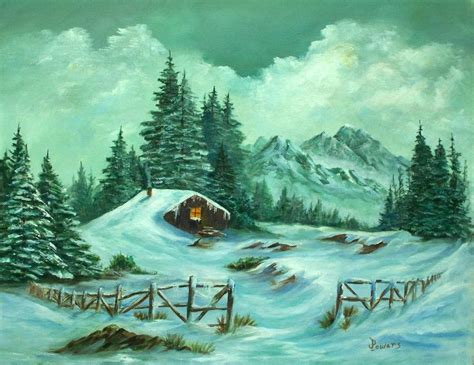 17 Best Images About Snowy Mountain Cabins Scenes On