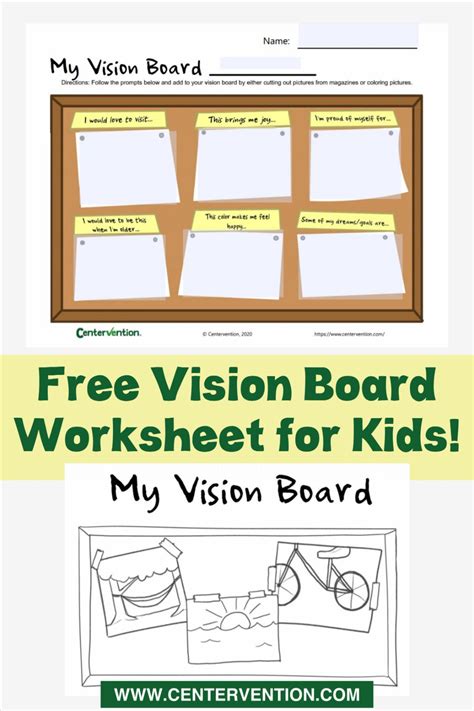 Vision Board Ideas For Students In Elementary And Middle School In 2021