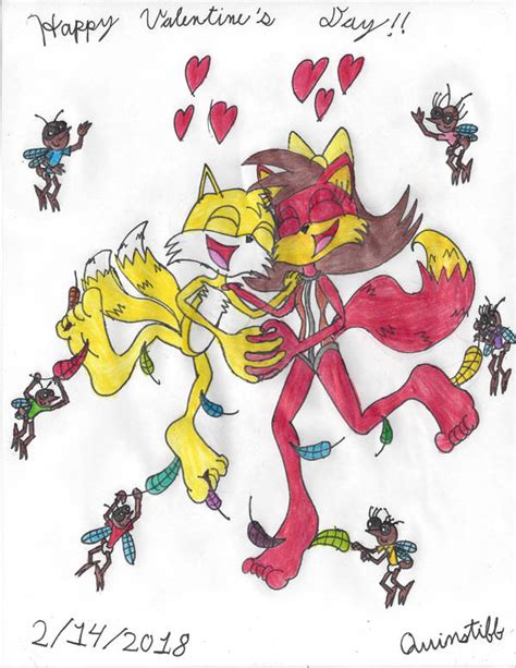 Tails And Fionas Ticklish Valentines Day By Quinstiff On Deviantart