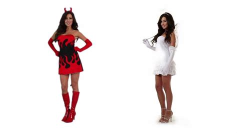Sexy Devil And Angel Halloween Costumes 360 View Youtube