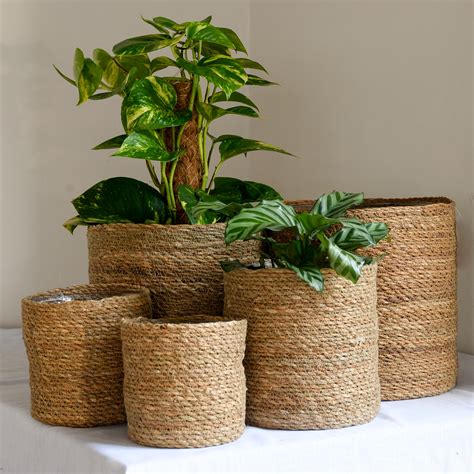 Natural Jute Planter In Five Sizes Mon Pote