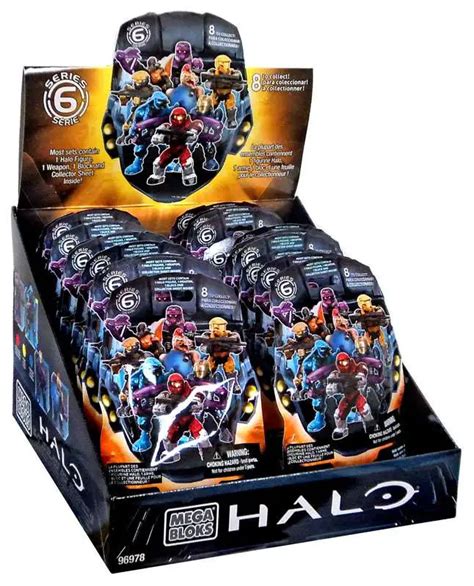 Mega Bloks Halo Series 6 Minifigure Mystery Box 24 Packs ToyWiz