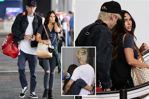 Megan Fox And Machine Gun Kelly Pack On The Pda At Lax Before First Trip As A Couple Weeks After