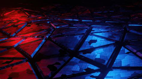 2560x1440 Red And Blue Broken Abstract 4k 1440p Resolution Hd 4k