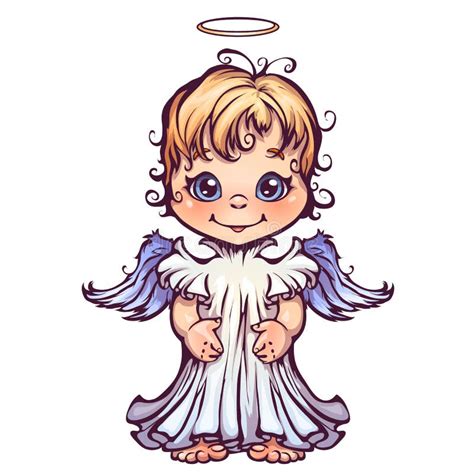 Vector Illustration Of Cute Angel Stock Vector Illustration Of Angel