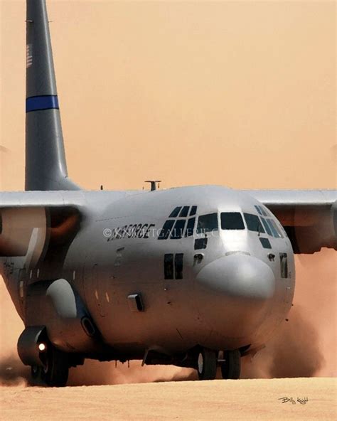 Items Similar To C 130 Hercules Image Assault Landing On Etsy