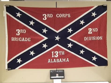 Flag Of The 13th Alabama Infantry Carried At The Observance Of The