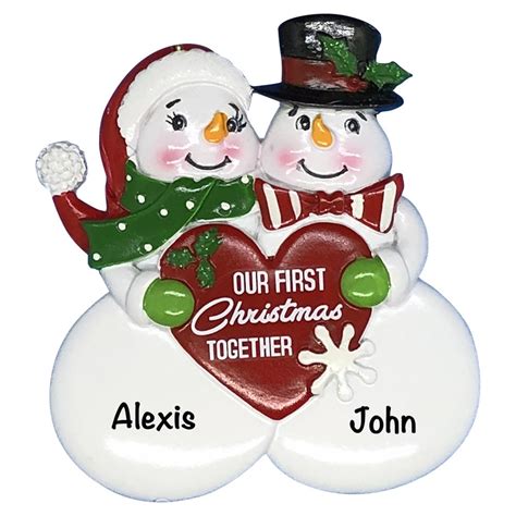 Our 1st Christmas Together Personalized Ornament