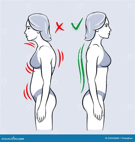 Posture Infographic Elements People With Back Pain Go To The Doctor