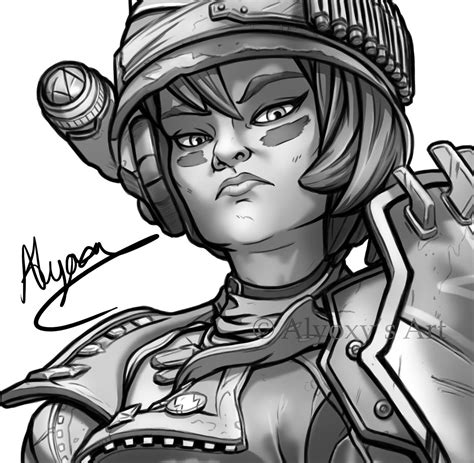 Moze Study Borderlands 3 Fan Art By Alyoxy On Deviantart