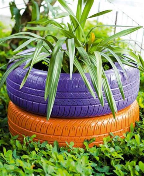 Up Cycling With Tires ♻️ Tire Planters Garden Planters Tire Garden