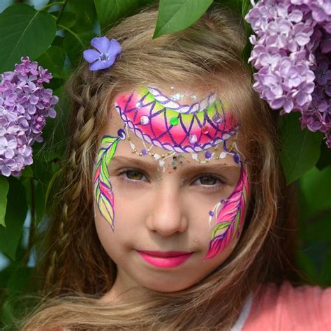 Bright Dream Catcher Face Paint By Natalia Kirillova Face Face