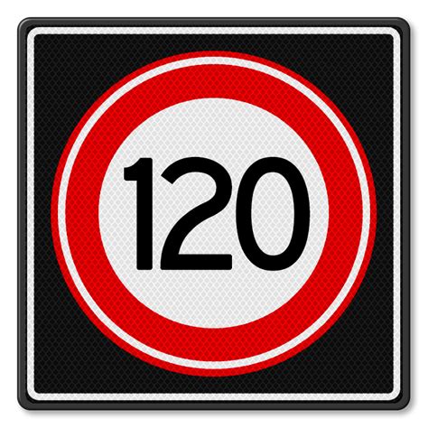 Verkeersbord 120 Kmh Kopen Rvv A01 120s Maximum Snelheid Traffic