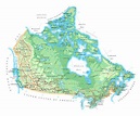 Large detailed road and physical map of Canada. Canada large detailed ...