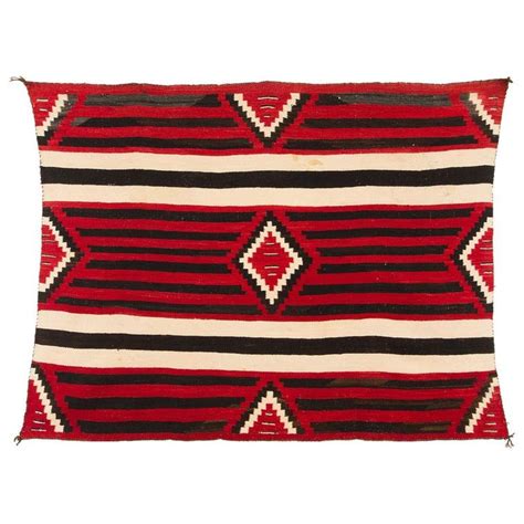 Navajo Vintage Chief Blanket Third Phase Pattern Circa 1900 American