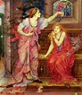 Queen Eleanor and Fair Rosamund Painting by Evelyn De Morgan - Fine Art ...