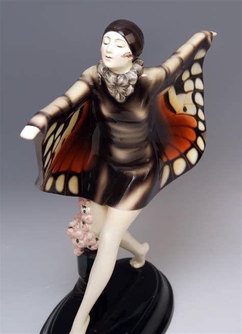 Goldscheider Vienna Lorenzl Dancing Butterfly Lady Captured Bird Nr