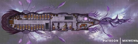 SS Omastar Nautiloid Ship X Fantasy City Map Fantasy Map Dungeon Maps