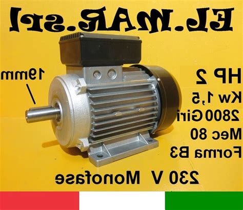 Motore Elettrico Monofase 3 Hp 2800 Giri Usato In Italia Vedi Tutte I