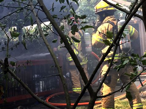 Two Sheds Damaged In North Salmon Creek Fire The Columbian