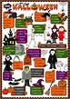 Halloween Vocabulary Exercises And Worksheets | AlphabetWorksheetsFree.com