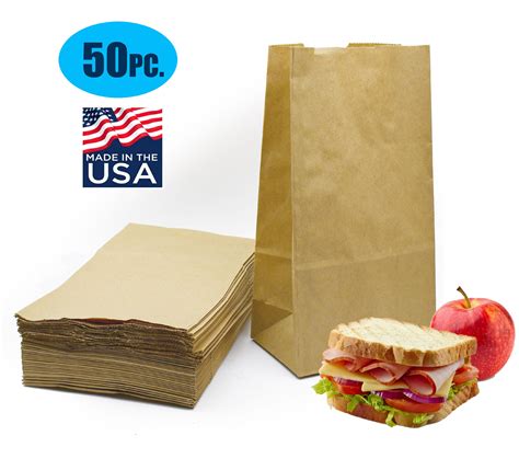 Kraft Paper Lunch Bags Paper Bread Bags Sandwich Bags Grocery Brown
