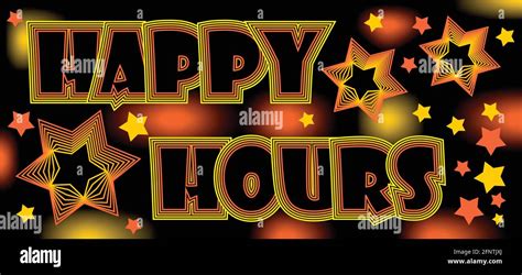 Happy Hours Crazy Spectacular Billboard For Restaurant Or Disco Drinks At A Discount Stock