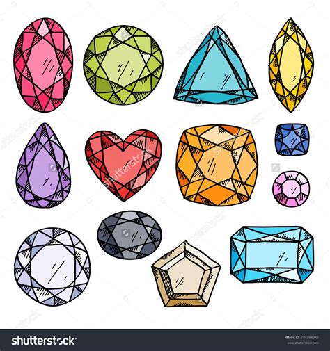 Image Result For How To Draw A Gem Jewel Drawing Crystal Drawing