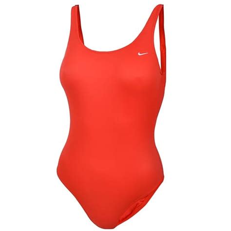 Nike Junior Girls Swimming Swim Costume Swimsuit Red 26 Chest