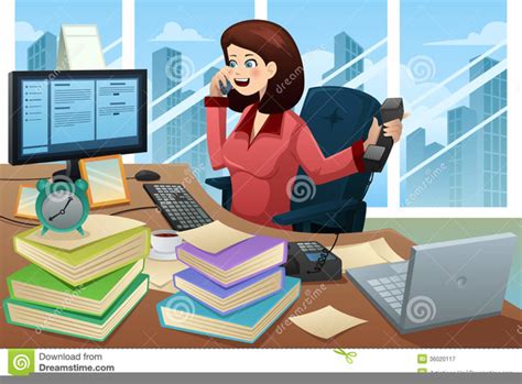 Clipart Busy Secretary Free Images At Vector Clip Art