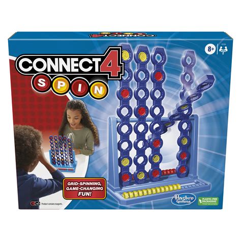 Buy Hasbro Gaming Connect 4 Spin Gamefeatures Spinning Connect 4 Grid