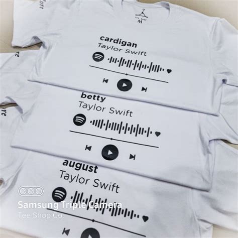 Taylor Swift Folklore Tracklist Shirt Shopee Philippines