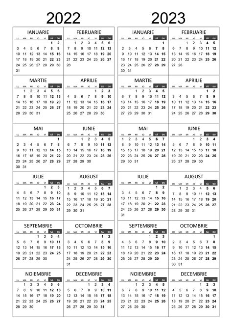 Calendarul 2022 2023 Calendarulsu