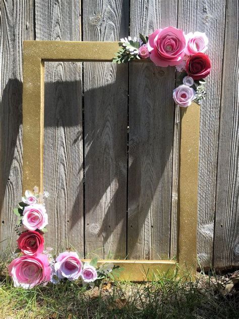 Mar 01, 2021 · do it yourself booth. Gold Floral Frame, Photo booth prop, 3D flower bouquet style wedding frame | Photo frame prop ...