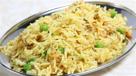 Gebakken Chinese Rijst Met Erwtjes En Gember Recept Indiaans Eten Hot