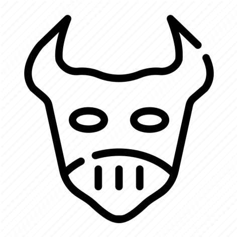 Devil Mask Accessory Costume Halloween Icon Download On Iconfinder