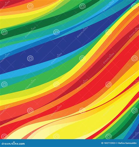 Rainbow Wave Background Vector Illustration Decorative Background
