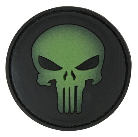 Pvc Badge Punisher Skull