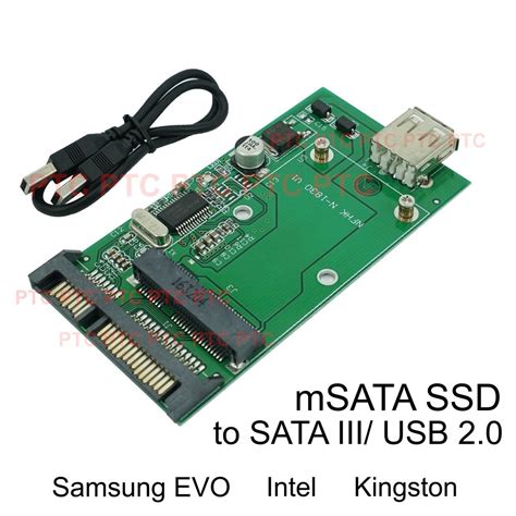 Msata Adapter Eluteng Msata To Usb Adapter Usb Msata Ssd Reader 50mm