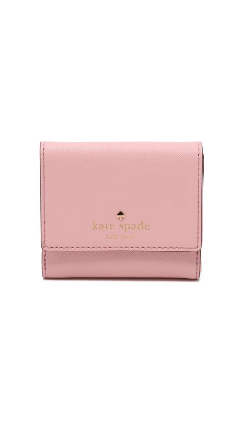 Shop women's wallets and designer purses at kate spade uk. Kate Spade Tavy Wallet - Rose Jade in Pink - Lyst