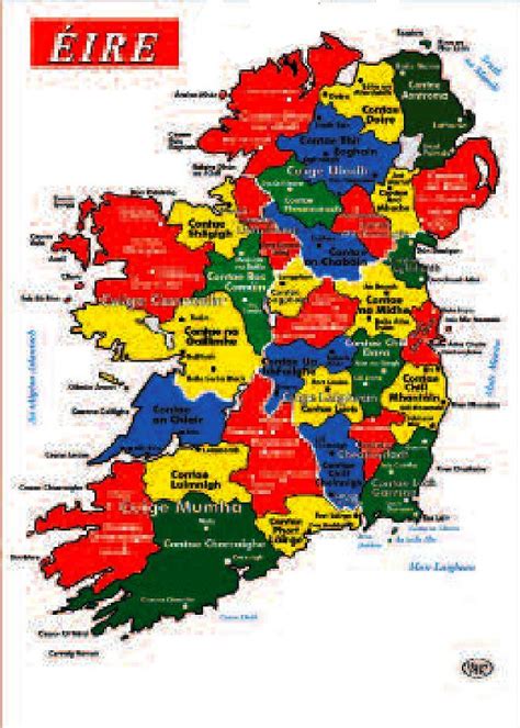 Map Of Ireland Irish Evans Educational Ltd